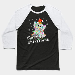 Christmas Elephant Baseball T-Shirt